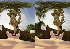 Poison Ivy offers a 3D blowjob scene in a parody of Batman featuring Vreal