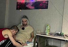 homemade threesome with a girl and gays