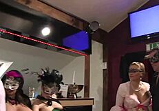 want to see four masked people in wild orgy?