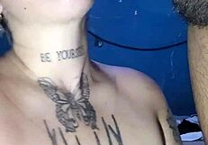 latina blonde lover chats from mouth to ass in anime style