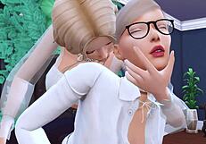 Futanari Secretary Seduces Boss Into Slut In Sims 4 Hentai