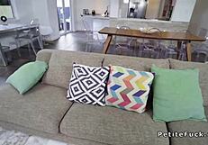 Petite Chestnut Blows And Fucks Huge Dick