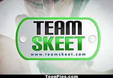 I fuck the hot muslim teen and creampie her