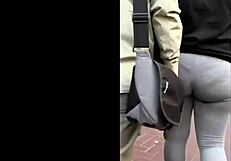 Thick leggings creep with sex and amazing body.