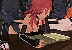 Fire Emblem Three House battalion management in wild 3D classroom.