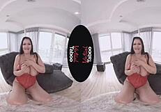 i meet a taboo milf with big boobs for a virtual rendezvous and explore her shaved pussy