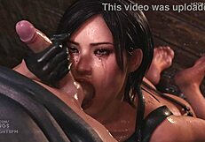 double cock sucking sluts in 3d game compilation