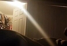 Intensely adoring wife's ebony ass