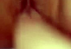 Intensely fisting my wife's pussy in doggystyle position at home