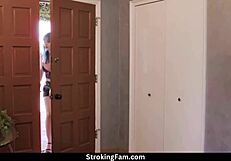 Watch Big Tits Stepsis Jewelz Blu Seduce Stepbro Brad Sterling in Threesome with Caitlin Bell!