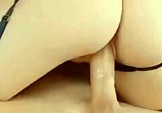 Young amateur rides hard cock with tight pussy moaning