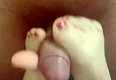A wife confesses to having an affair with a foot fetish and giving her partner a footjob.