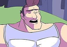 Join the powertrip adventure where clothes get ripped in this cartoon