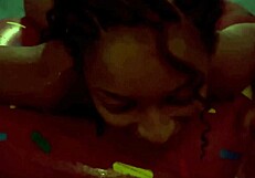 Relaxing by the motel pool with a pretty companion