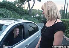 Real exposed milf gets lucky with monster cock doggystyle