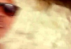 Watch that wife suck monster cock outdoors?