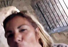 Watch that wife suck monster cock outdoors?