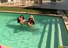 skinny teen gets pov cock at outdoor pool