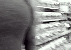 Latina milf shows big tits in public