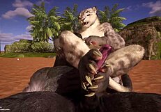 ชีวิตป่าเถื่อน เฮนไตฟูร์รี่ปล่อยเซ็กส์ก้นดิบๆ ในสไตล์อนิเมะ