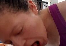 Watch her learn to suck that cock so well!