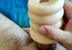 Moaning dirty talk contrasts with big cock pounding tight pussy