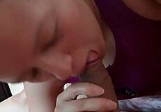 Watch her learn to suck that cock so well!