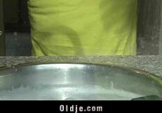 Spoiled Young Babe Fucks Old Kitchen Aid