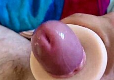 Moaning dirty talk contrasts with big cock pounding tight pussy
