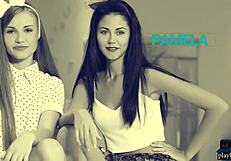 i'm watchin two hot teen models undressin each other, clothes gettin ripped