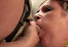 Leather milf alisha rydes monster cock in domination