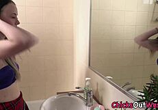 natural aussie in lingerie, solo rubs? check it out