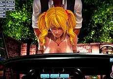 Enjoy this hentai animation featuring blonde characters in various positions