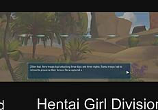 in this hentai, a girl from the neko division gets involved