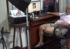 Recording Day With Hot Babes In Ted's Mansion For Bisexual Lesbian Orgasm