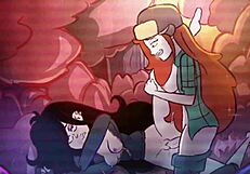 Futa Wendy in Gravity Falls hentai animation