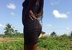 crazy bitch twerks big ass outdoor, but what's next?