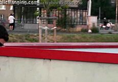 Thrilling Public Street Gangbang With Teen!