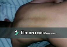 Hot amateur gets fucked between two guys, cumming wonderfully