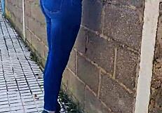 Sexiest braless walk on street ever 😍 public and so tempting