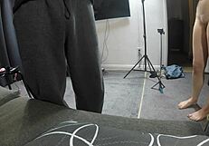 scarlett johnson gives footjob pov.