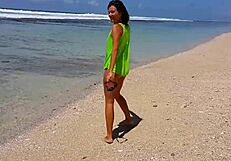 Passionate Screaming Sex on Paradise Beach with Sexy Natural Tits