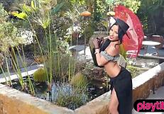 barbara desiree shows her body in heels