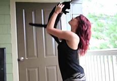 Eurosexdiary sexy dressed european fed and fucked by big dick