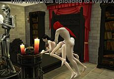 Magical cult in animated porn film