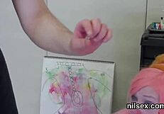 My cute girlfriend feels shy on hidden cam