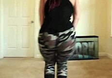 Beautiful woman dancing hot dance moves