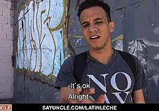 Straight Latino Tricked Into Riding Big Uncut Dick For Cash In Homemade Orgy