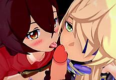 Genshin Impact - Wanna See Two Archer Girls in 3D Hentai 4K Uncensored?