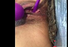 Ebony Olivia Offers Juicy Tits for Hard Fucking